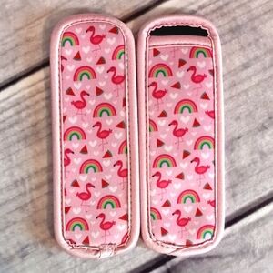 5/$20 Flamingo & Rainbows Popsicle Holders!!